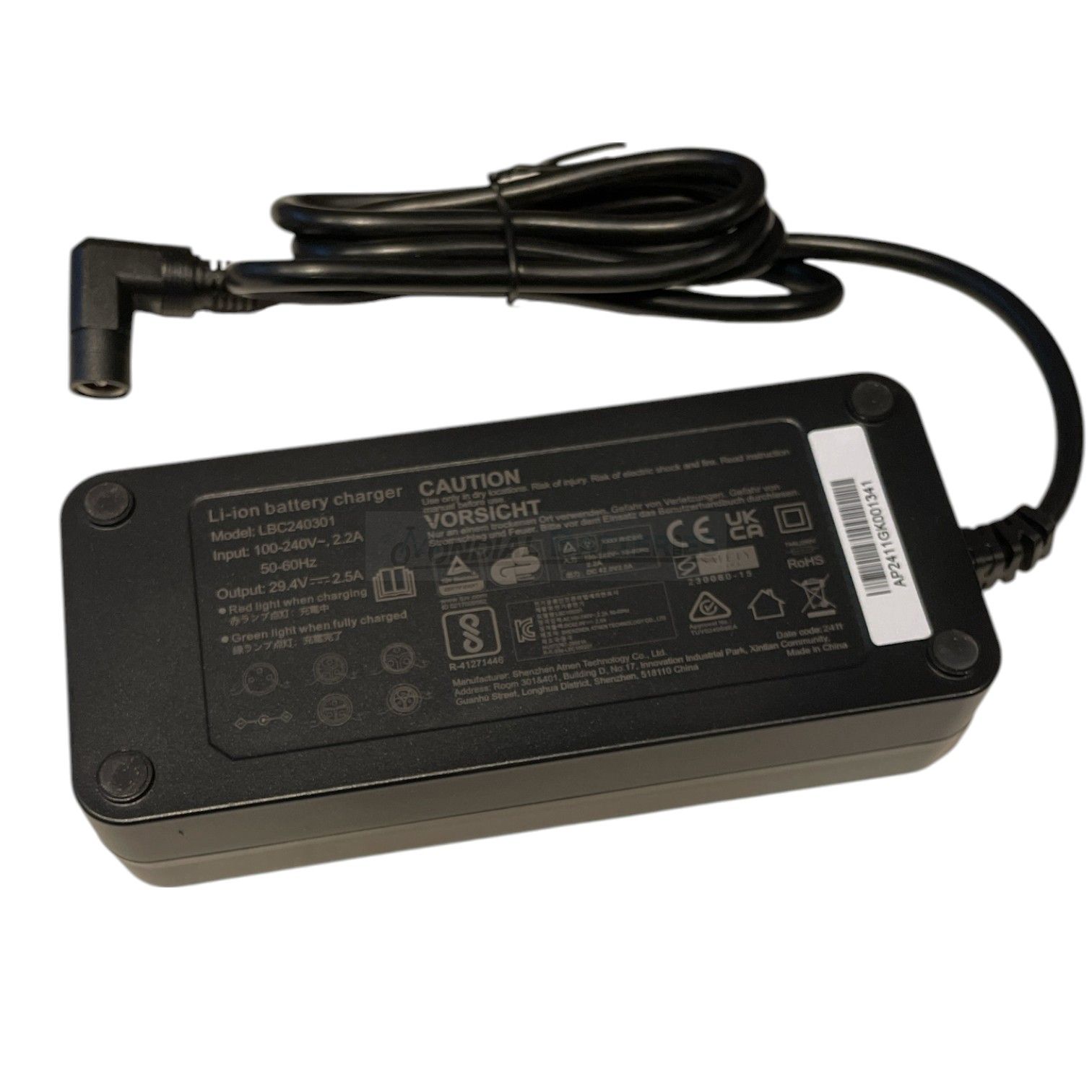 Chargeur Universel RCA pour vélo 26V - 2,5A – Image 3